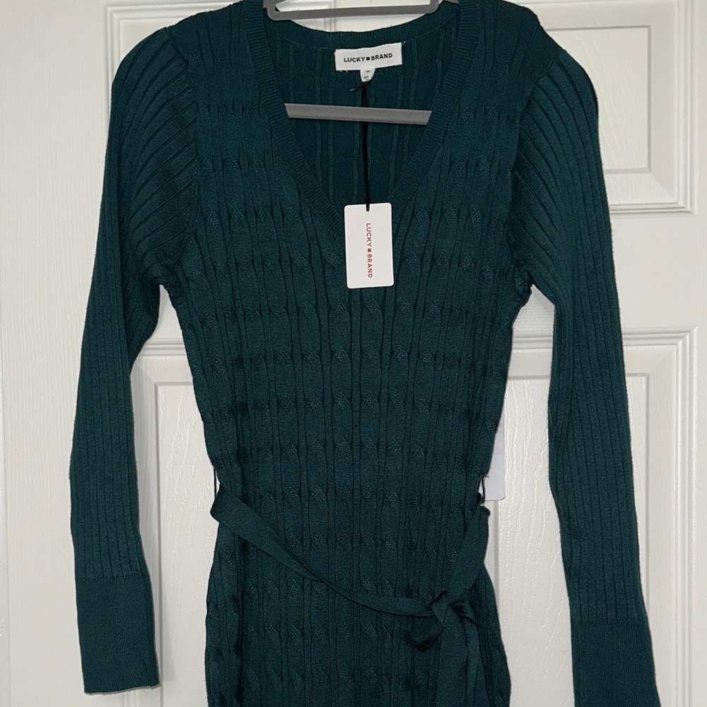 Lucky Brand Deep Green Knit Dress - Picture 4 of 15